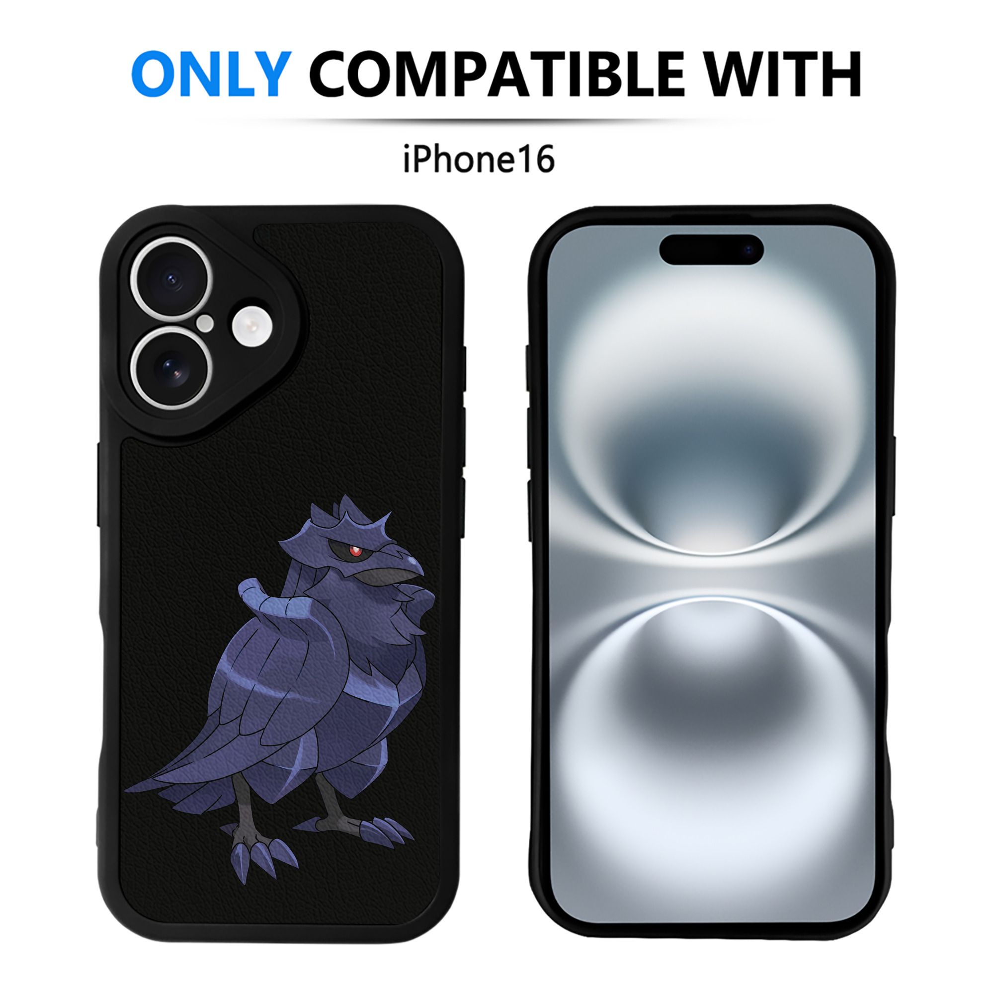 （画像用） ポケットモンスター Pokémon 【iPhone 16シリーズ対応】シリコンスマホケース（レザー調） 材質：シリコン